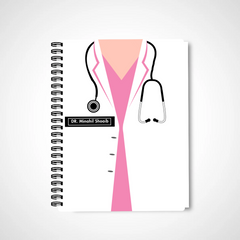 Your Name Female Doctor Notebook